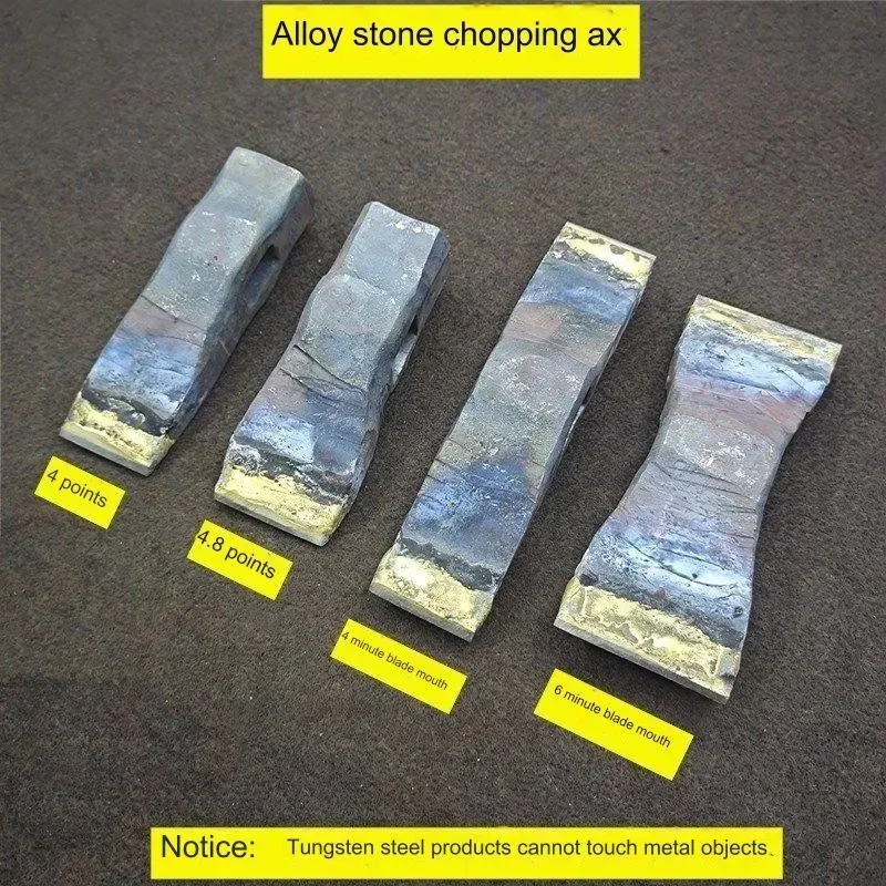 Alloy stone chop ax kettle processing marble natural surface flat blade pressure ax vertical blade chop ax antique stone tools