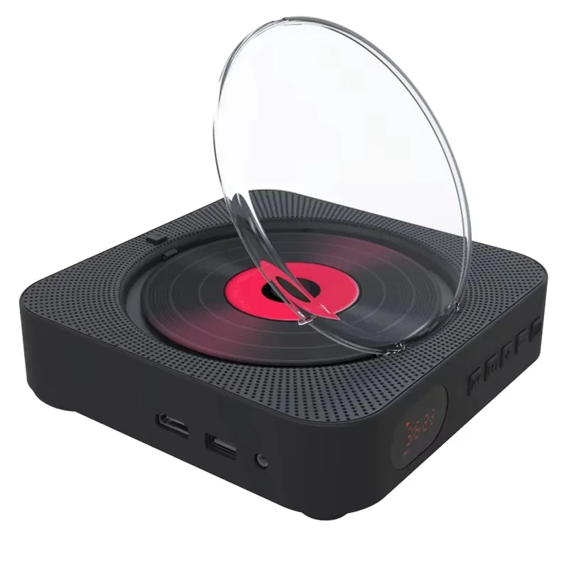 Car USB Portable Wall Mounted CD Player with Speakers