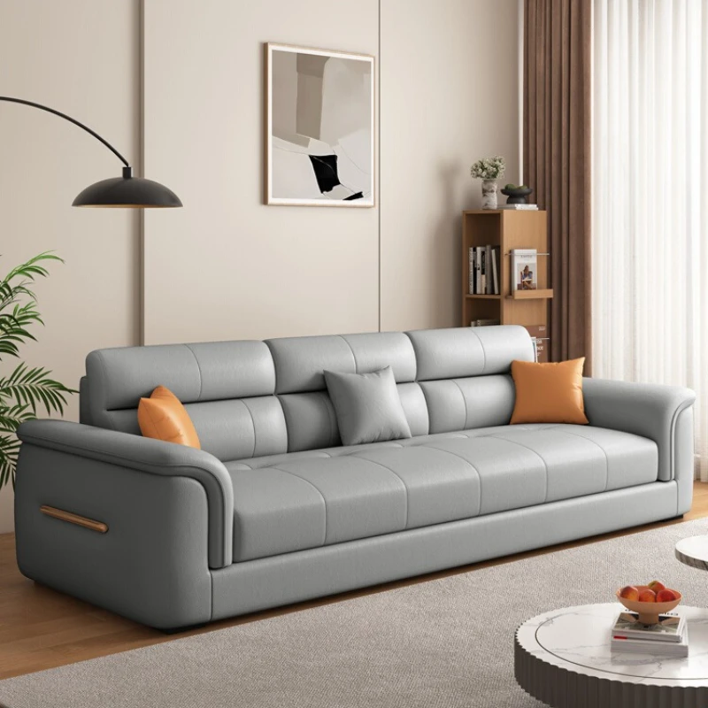 

Aesthetic Classic Living Room Sofas Real Designer Leather Luxury Soft Sofa Lounge Lazy Modern Woonkamerbanken Furniture For Home