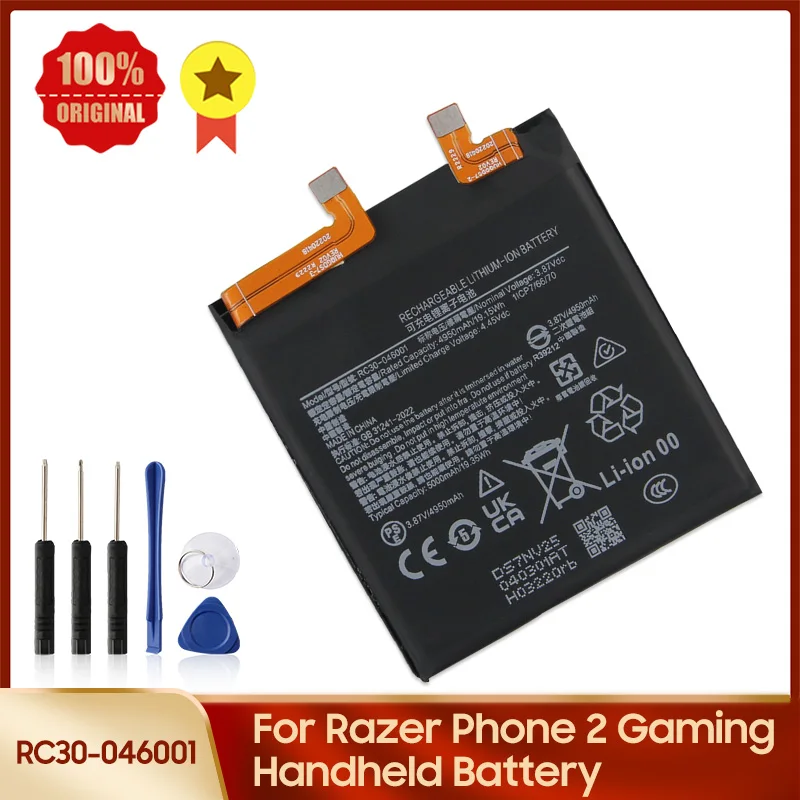 RC30-046001 For Razer Phone2 Phone 2 Gaming Handheld Battery High Quality Replacement Batteries With Tool 4950mAh