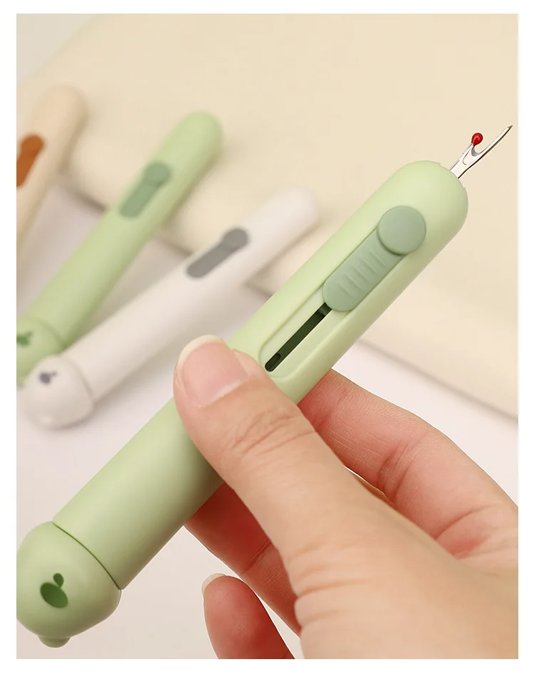Upgraded 3 In 1 Needle Threader Seam Rippers For Hand Sewing Multipurpose Threading Thread Removal Sewing Tools For Home Use