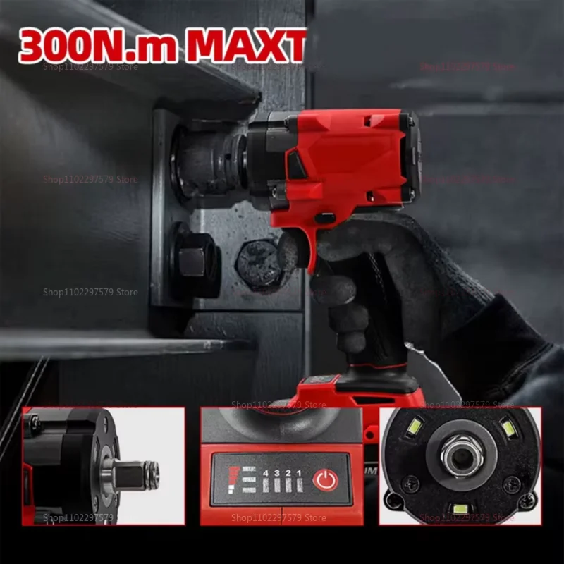 مفتاح ربط كهربائي بدون فرش 1/2 لإصلاح شاحنة السيارة أداة بطارية 18 فولت قابلة لإعادة الشحن لا تتضمن البطارية أداة كهربائية