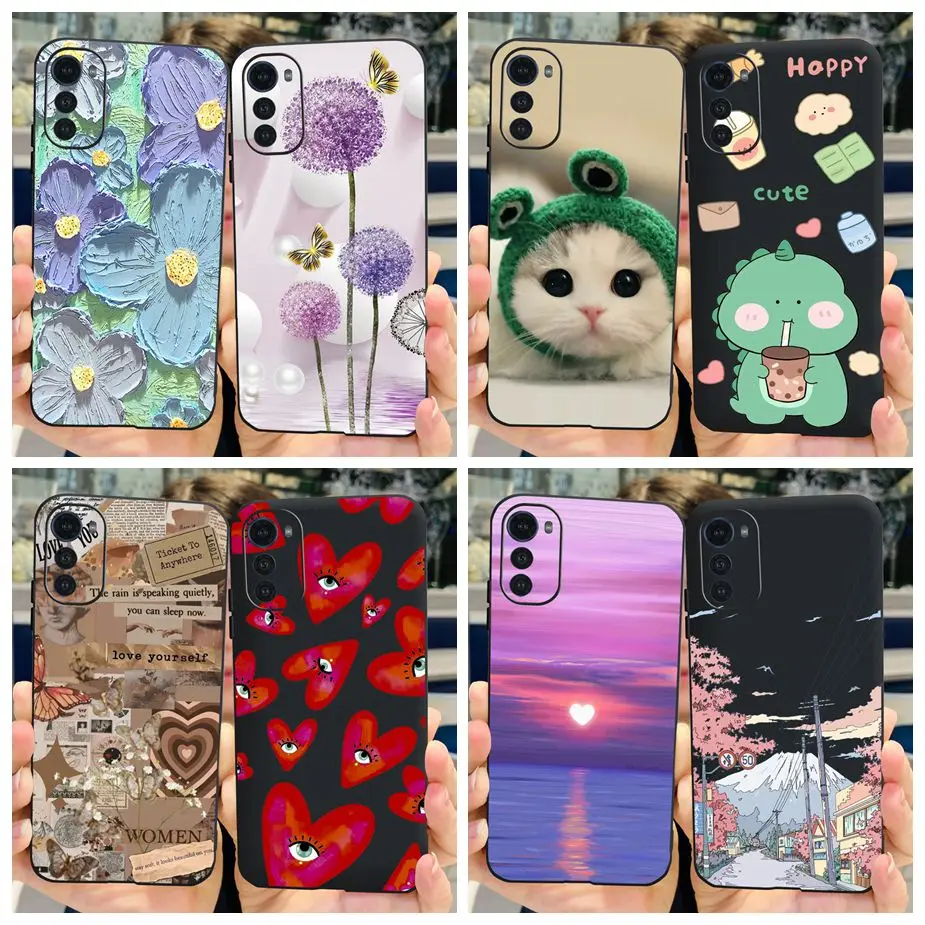 For Motorola Moto E32 Case Moto E32s Cute Fashion Painted Cover Soft Silicone Phone Case For Moto E32s MotoE32 s Back Cover Capa