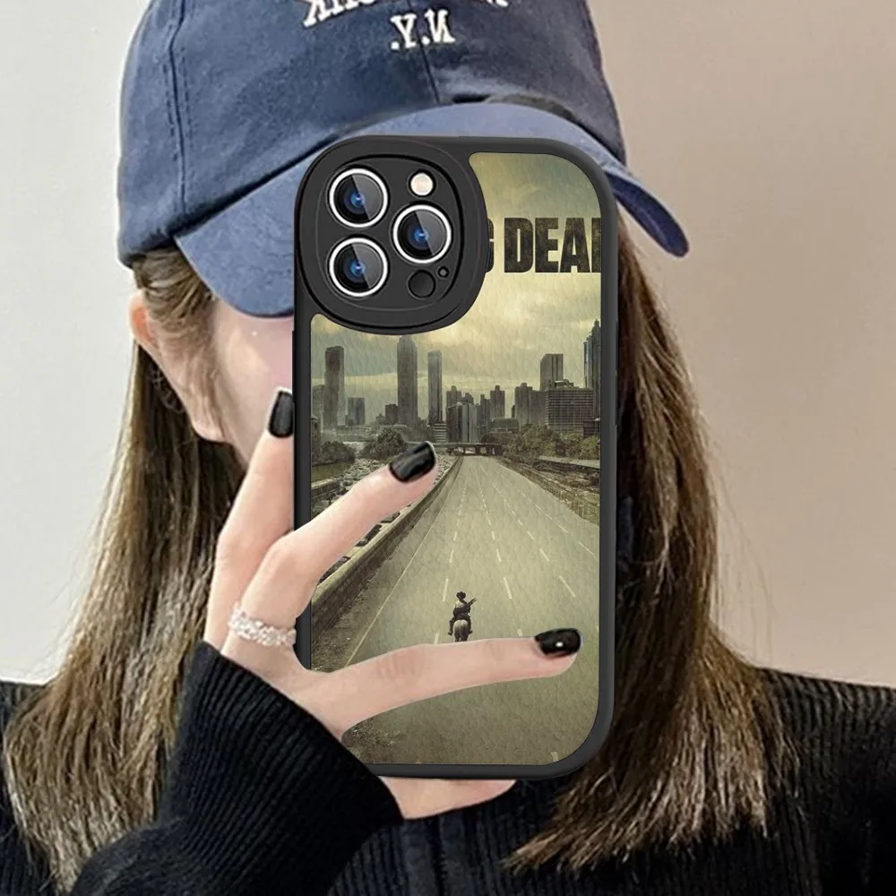 The Walking Deads TV Phone Case Hard Leather For iPhone 14 13 12 Mini 11 14 Pro Max Xs X Xr 7 8 Plus Fundas