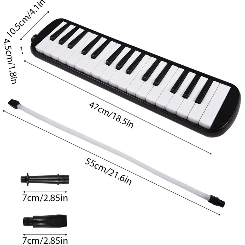 FSTE-32 Keys Melodica Instrument Melodica Air Piano Keyboard With Soft Blow Pipe Blowing Nozzles Melodica With Bag - view 6