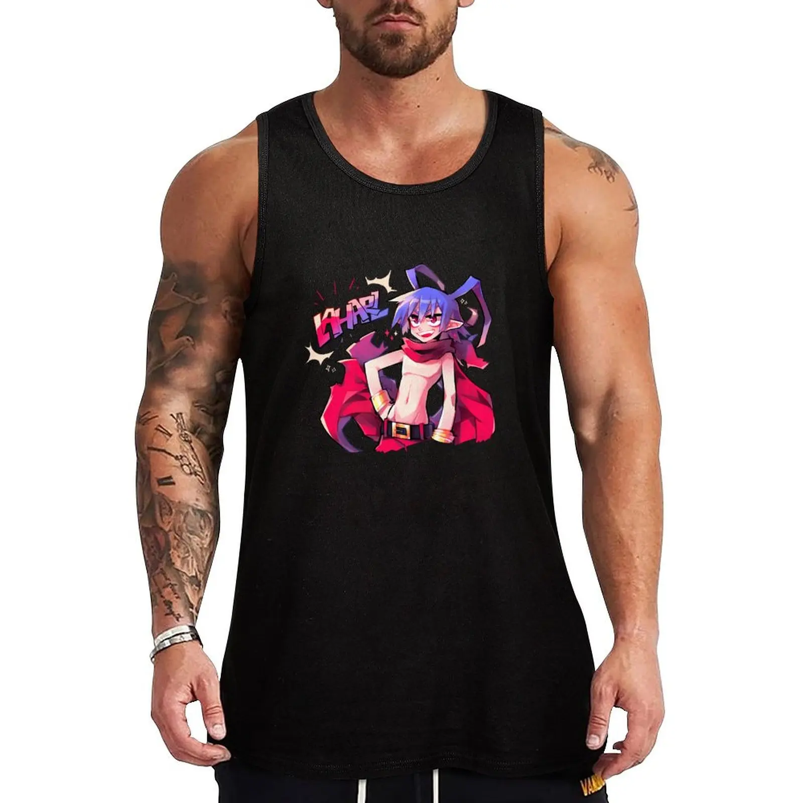 Laharl Disgaea Tank Top мужской топ мужская спортивная одежда мужские рубашки без рукавов мужские без рукавов