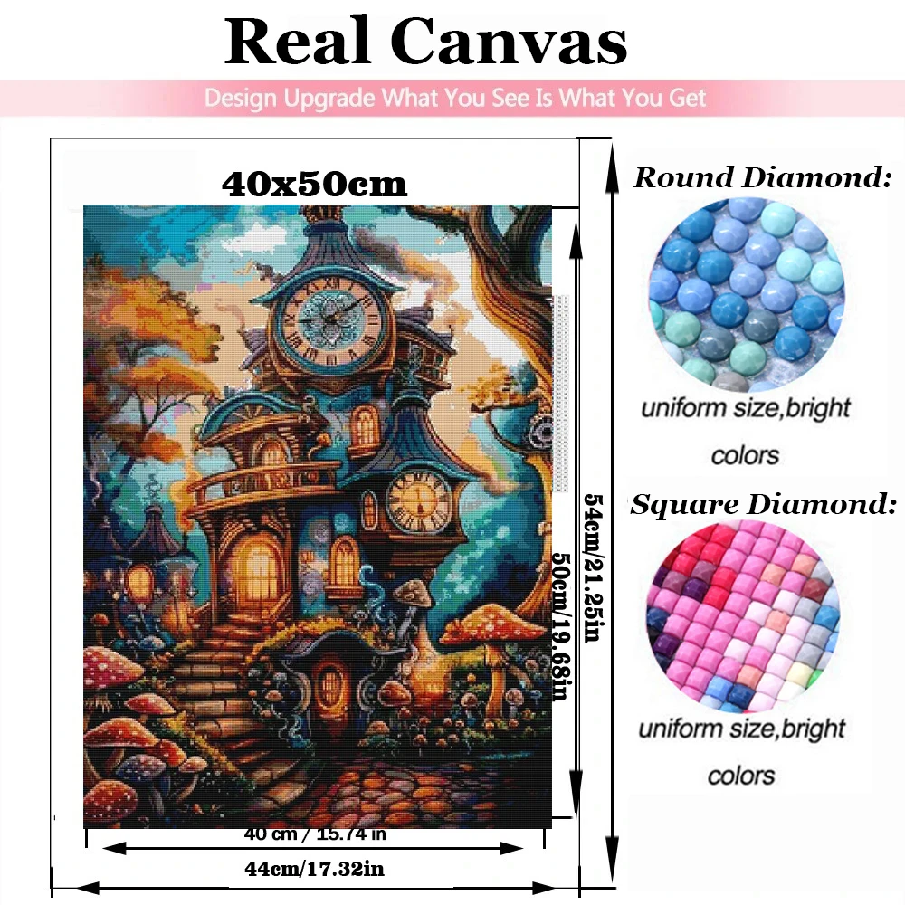 5D Diamond Painting Spiritual Time House Diamond Mosaic Cross Stitch Full Square Round Rhinestone DIY Embroidery Home Decoration