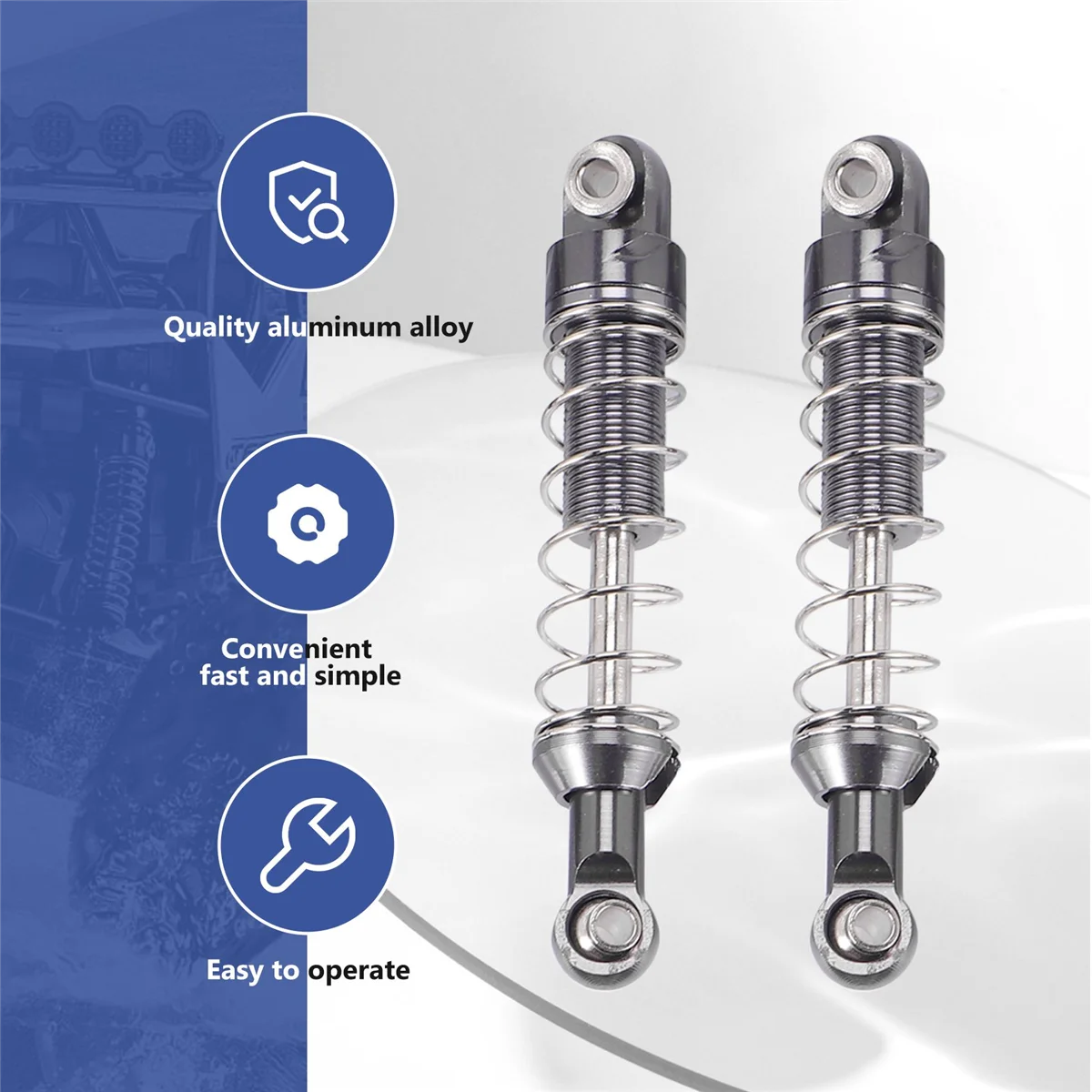 Ammortizzatore ammortizzatore in metallo da 4 pezzi con supporto per sedile Extender per MN D90 MN-90 MN99S WPL C14 C24 RC parti di aggiornamento per auto, 4