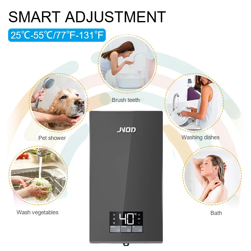 220V 3.5kW-7kW Smart Wifi Bagno Chauffe Eau Instantan Acqua Calda Geyser Senza Serbatoio Riscaldatore di Acqua Elettrico Istantaneo per Doccia