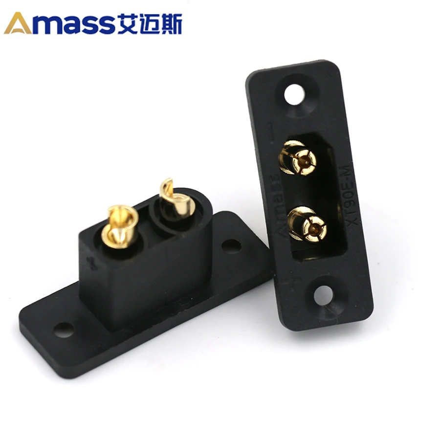 Free Shipping Amass 5 Pieces Xt90e.b-m with M2.5 Nut Built-in Panel Mount Model Aircraft Connector