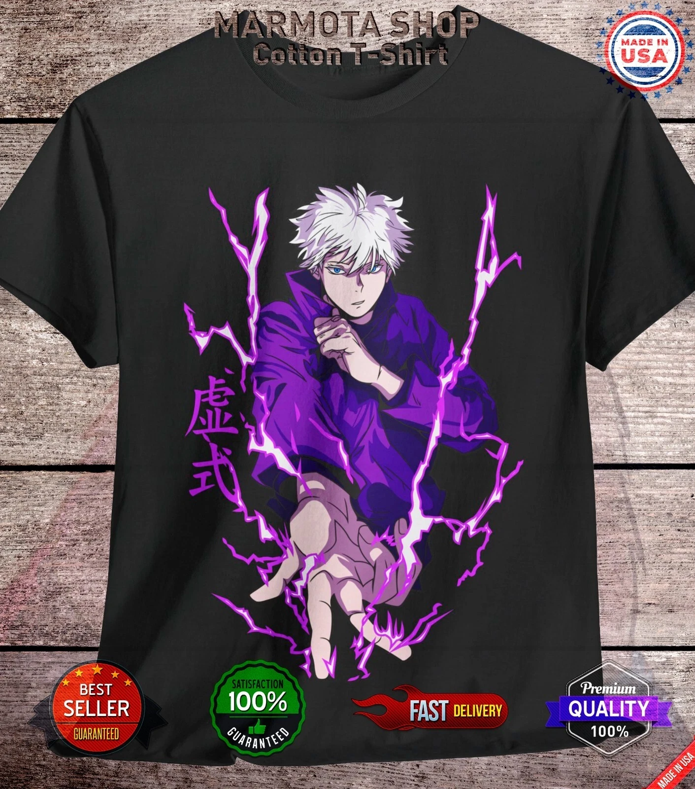 

Gojo Satoru Jujutsu Kaisen T-Shirt Sukuna Anime Japanese Tee Shirt Manga JJK All Breathable Personalized Loose Cotton