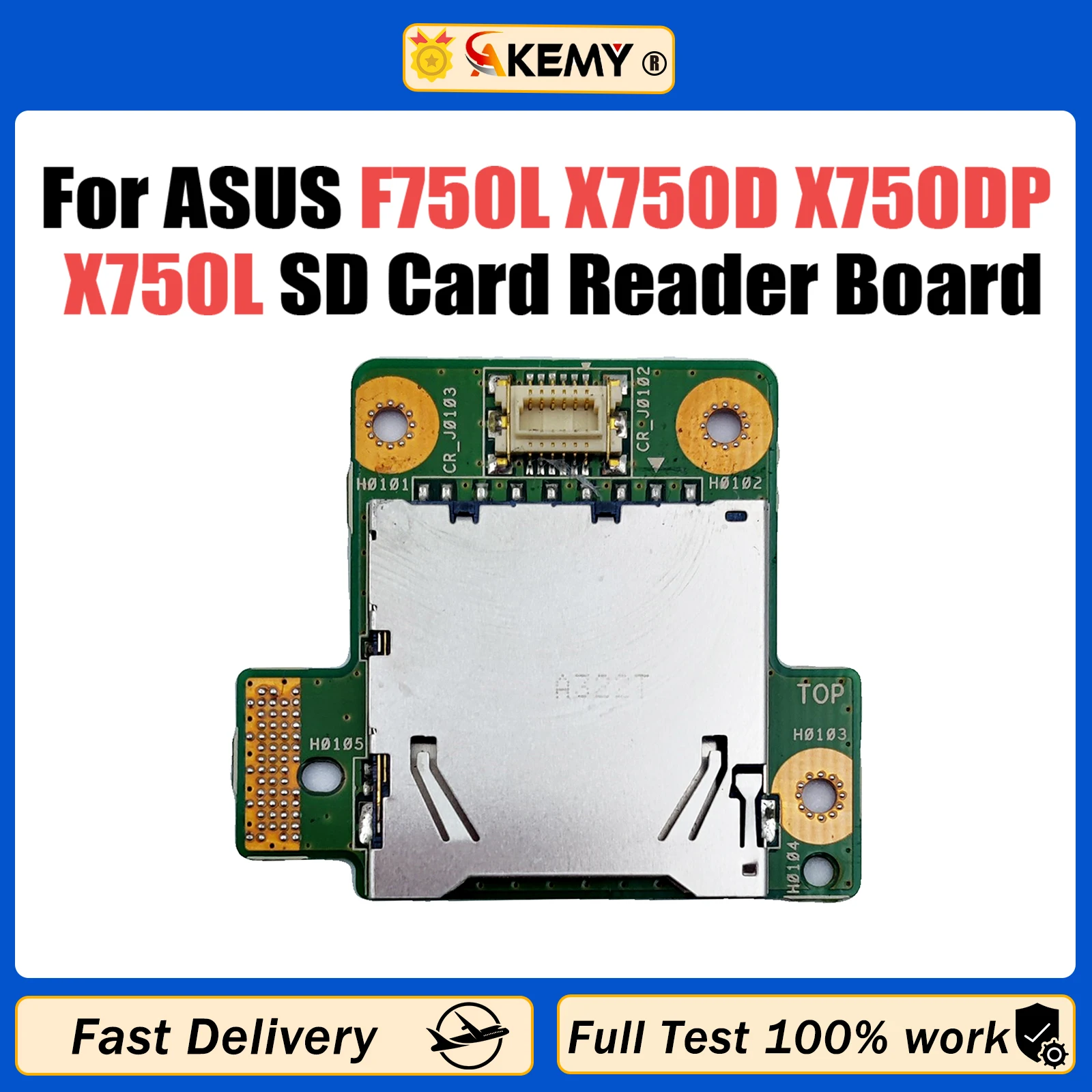 

For Asus F750L X750D X750DP X750L SD Card Reader Board 69N0PJC10A01 60NB01X0-CR1000 Fast Ship