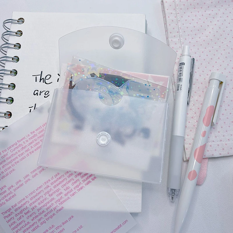 Portable Mini A8 Storage Box Transparent Pocket Storage Box Large Capacity Photocard Storage Box Dustproof Photo Card Organizer