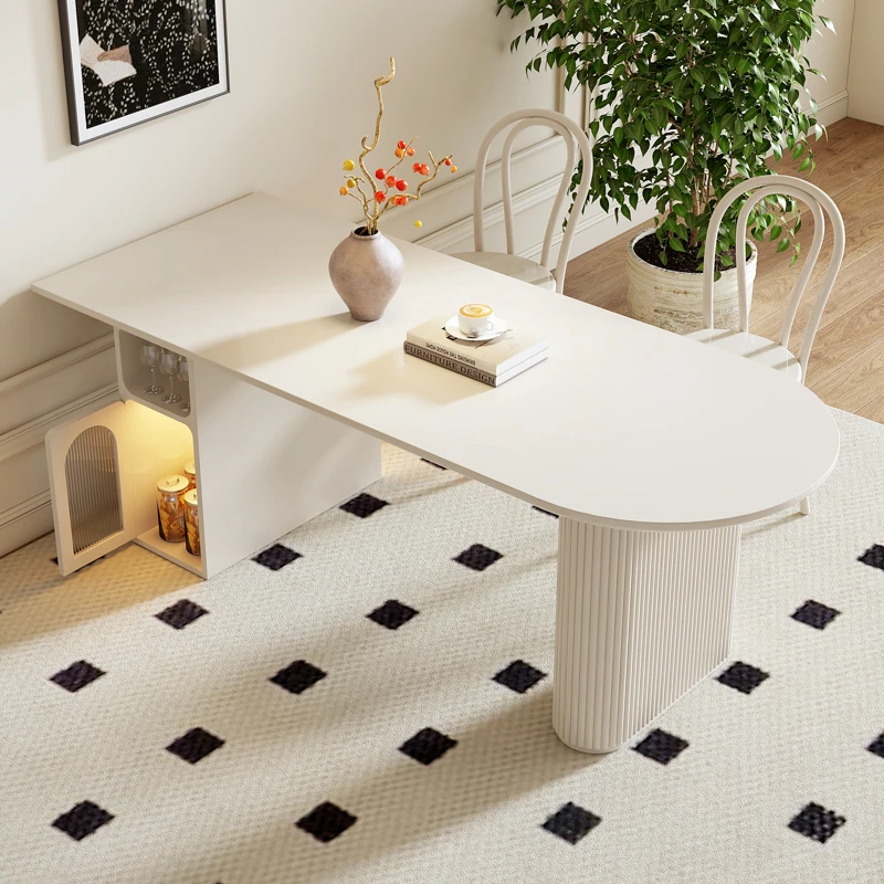 French Cream Wind Dining Table Comfortable Adult Modern Luxury Comfortable Table Unusual High Quality Muebles Home Furniture
