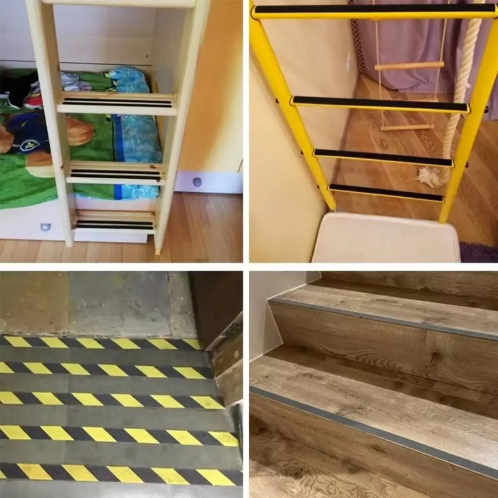 Durable Adhesive Tape Stairs Tapes High Friction Water-proof Anti Slip Stickers Safety 5m Warning Stripes