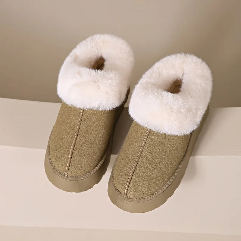 Buty damskie 2024 New Winter Non Slip Short Plush Snow Boots Flats Shoes Woman Platform Warm Cotton Shoes Wygodne buty damskie