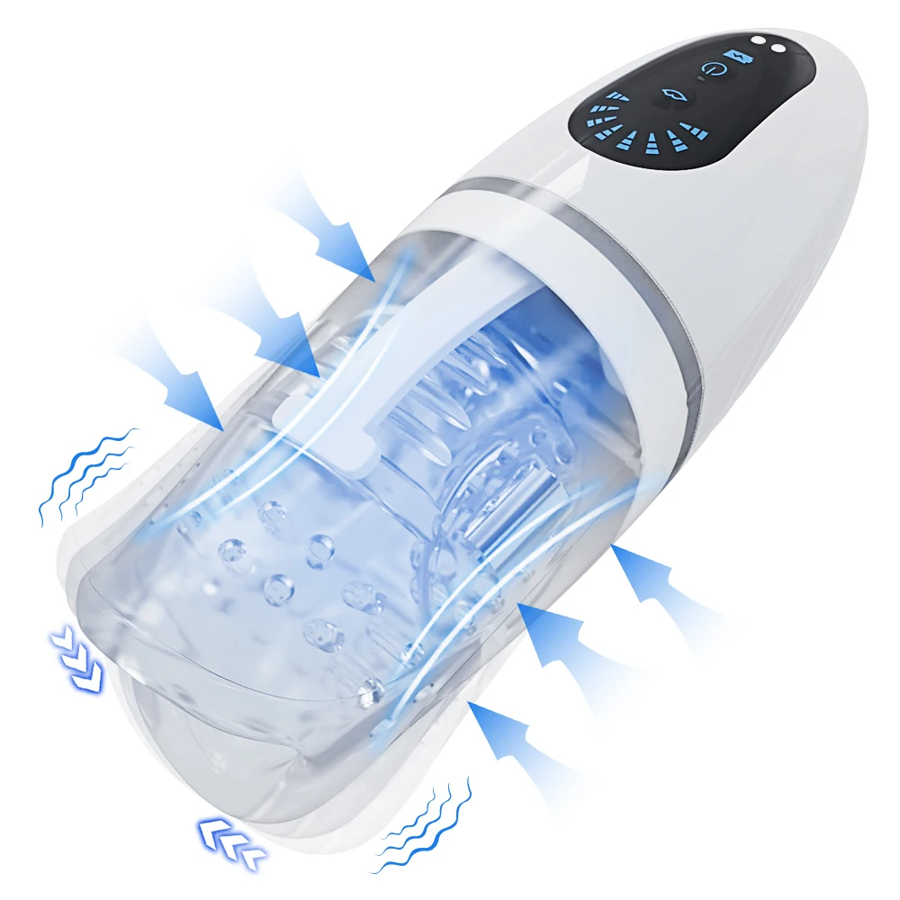 Biting&Blowjob Male Masturbator Triple Motor Throat Structure Masturbation Equipment Sex Toys for Men Automatic Mastubator