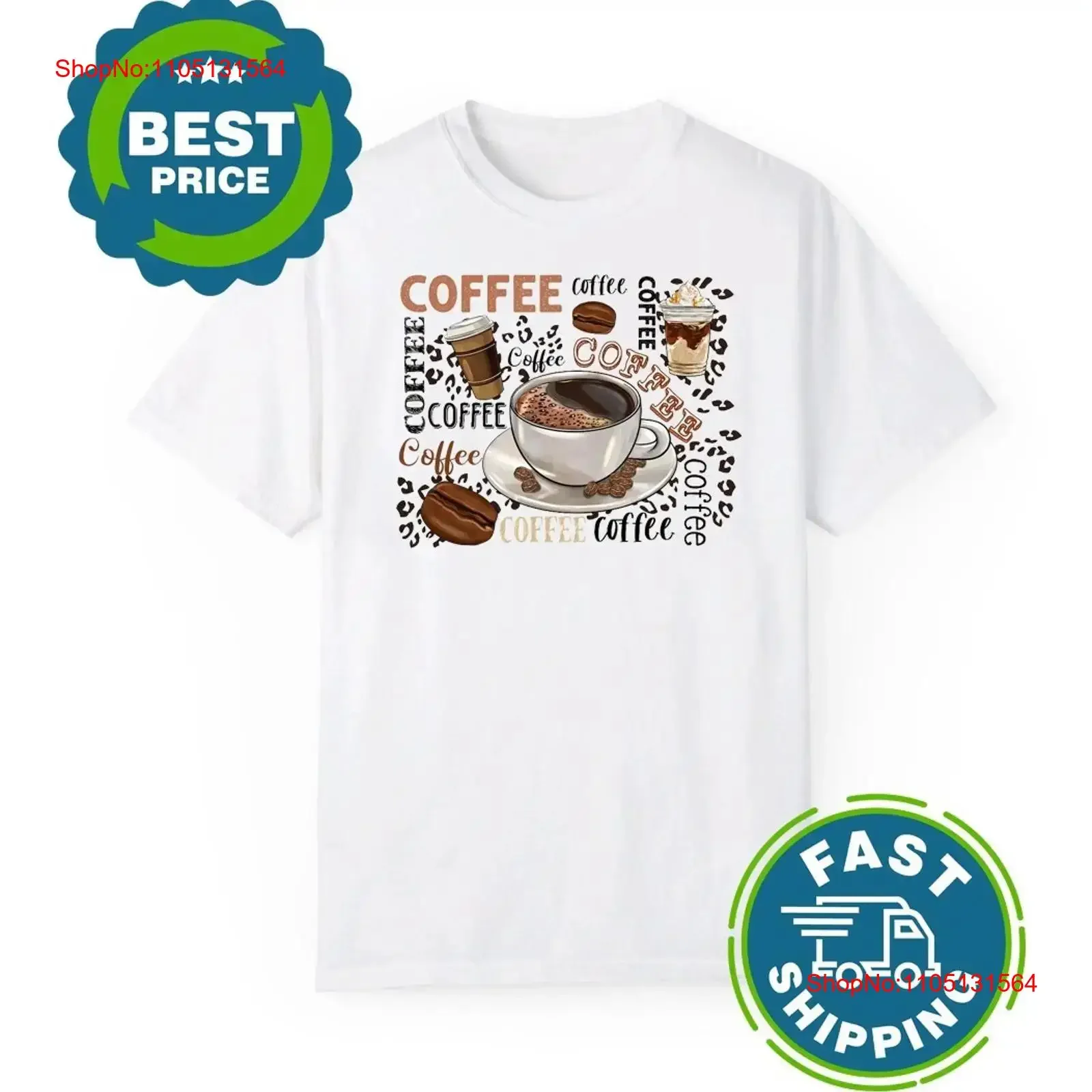

Funny Coffee Lover T shirt D8607 vintage Washed Slightly Unisex Versatile graphic designer clothes Casual homme Stylish