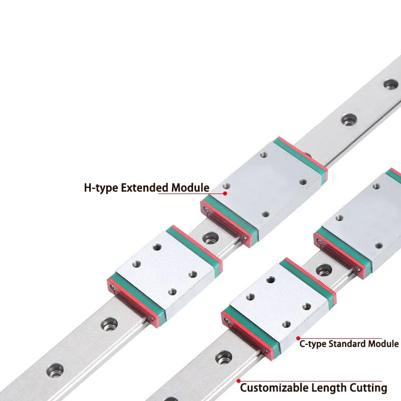 3D Printer part MGN7C MGN9C MGN12H MGN15C miniature linear rail slide MGN7H MGN12C 300/350/400mm MGN9H 1 linear guide+1 carriage