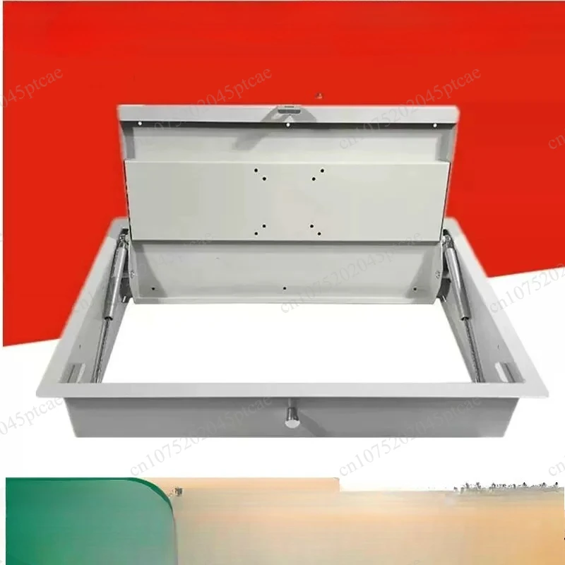 Desktop Manual Flip Device 22-inch Embedded LCD Screen Flip Computer Table Monitor Audio-visual Training Table Folding