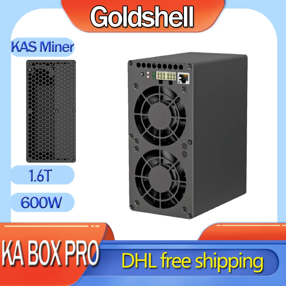 In Stock Goldshell KA BOX PRO 1.6T 600W Kaspa Miner KAS Mining Machine Home Use Mining Machine