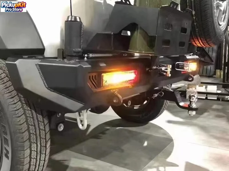 

Spare Tire Protected Off-Road Steel Rear Bumper for Jimny 2019+ JB64 JB74