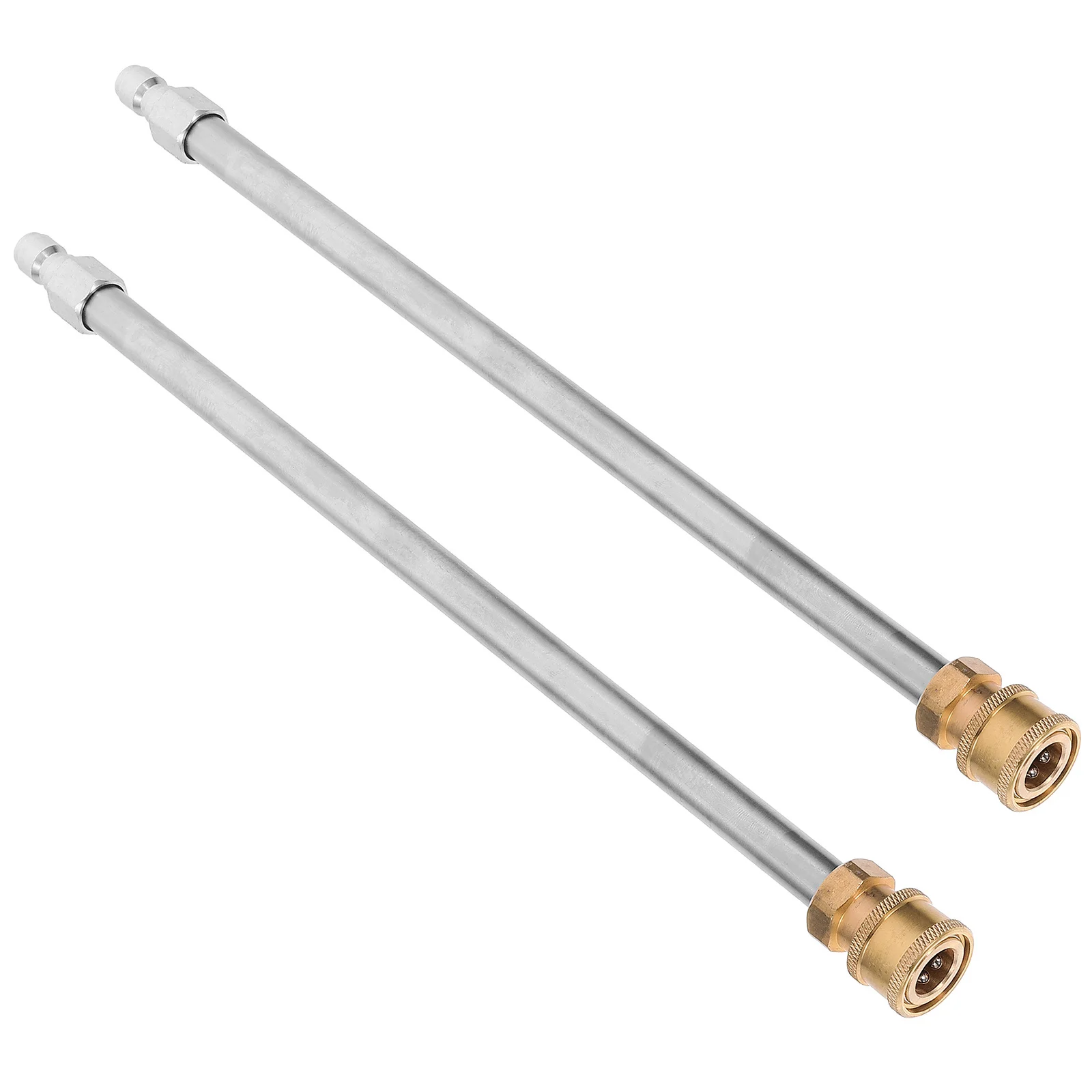 

2Pcs Power Washer Extension Wand High Pressure Stainless Steel Copper Extension Rod Pressure Washer Accessories