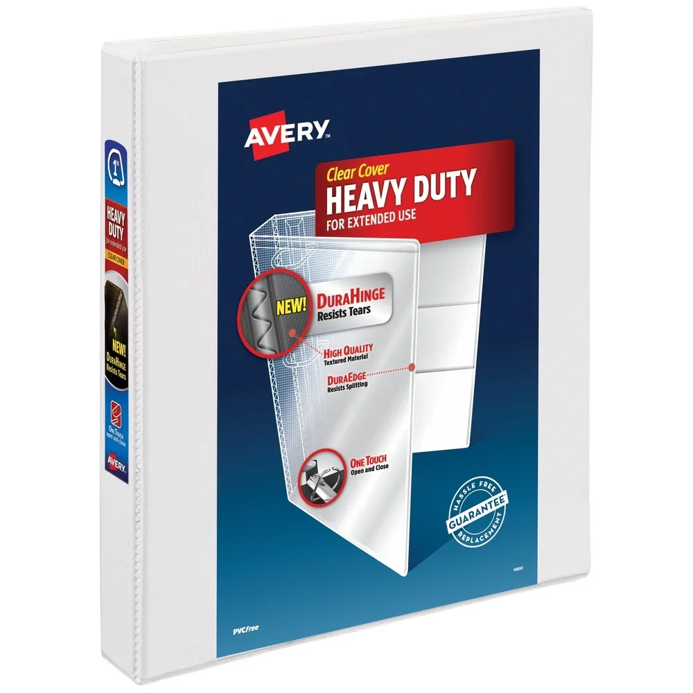 Heavy Duty View Binder One Touch Slant Ring 1 นิ้ว 250 แผ่น DuraEdge Technology Archival Safe Linen Texture