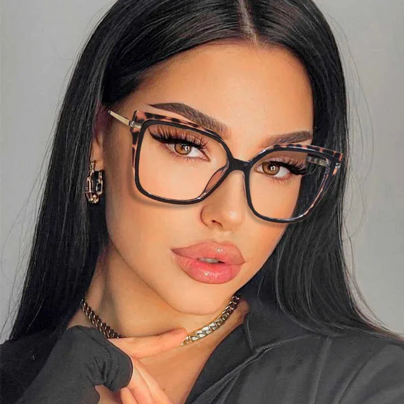 

Sunglasses Frames Vintage Glasses Frames For Women Latest Trends Fashion Square Transparent Optical Lenses Anti Blue Light Clear