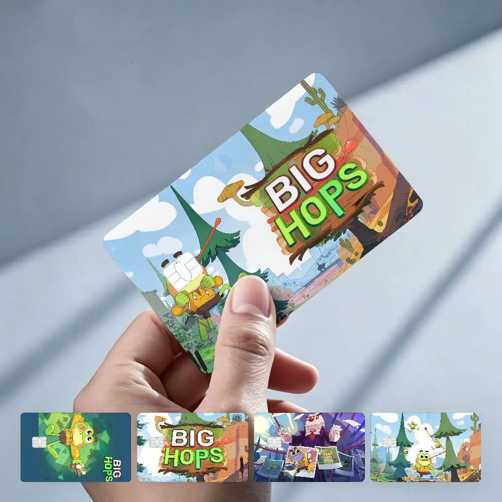 Big Hops Game 4Pcs!Fade-Resistant, Wear-Resistant, Scratch-Resistant  Bank Card Sticker (Debit Card)