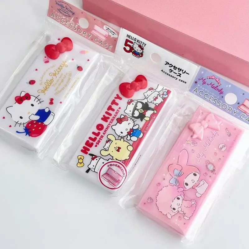 

Sanrios Hello Kittys Mini Toothpick Box Cute Cartoon Melody New Model Portable Kitchen Storage Kawaii Hot Sale Wholesale Cheap
