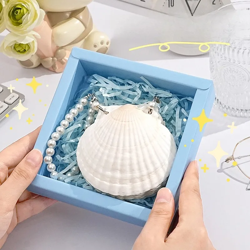 Multi-Purpose Natural Seashell Notebook Blank Inner Pages Portable Design Memo Pad Loose-leaf Notepad Students