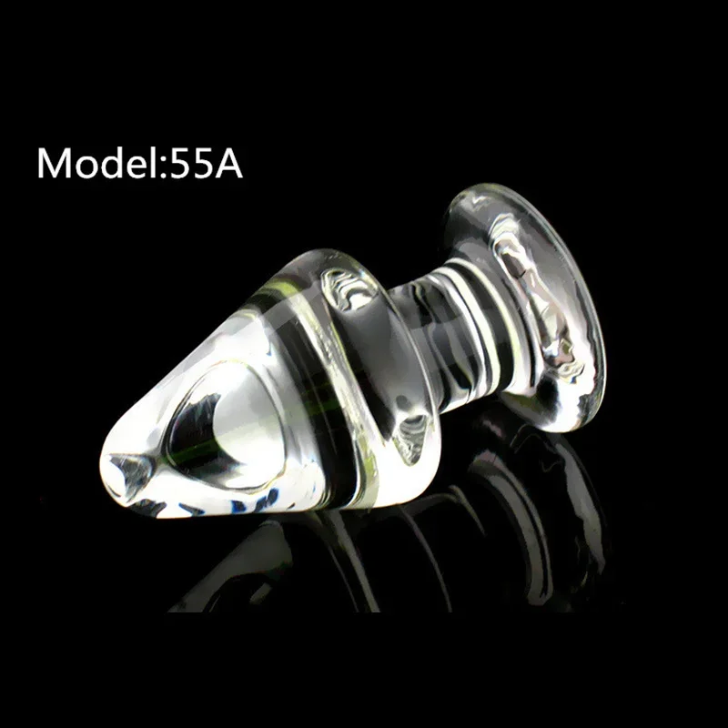 Glass Anal Plug Large Size 5.5 Cm In Diameter Anal Plug Anal Stimulation Massage Adult Orgasm Masturbation Products for Couple.