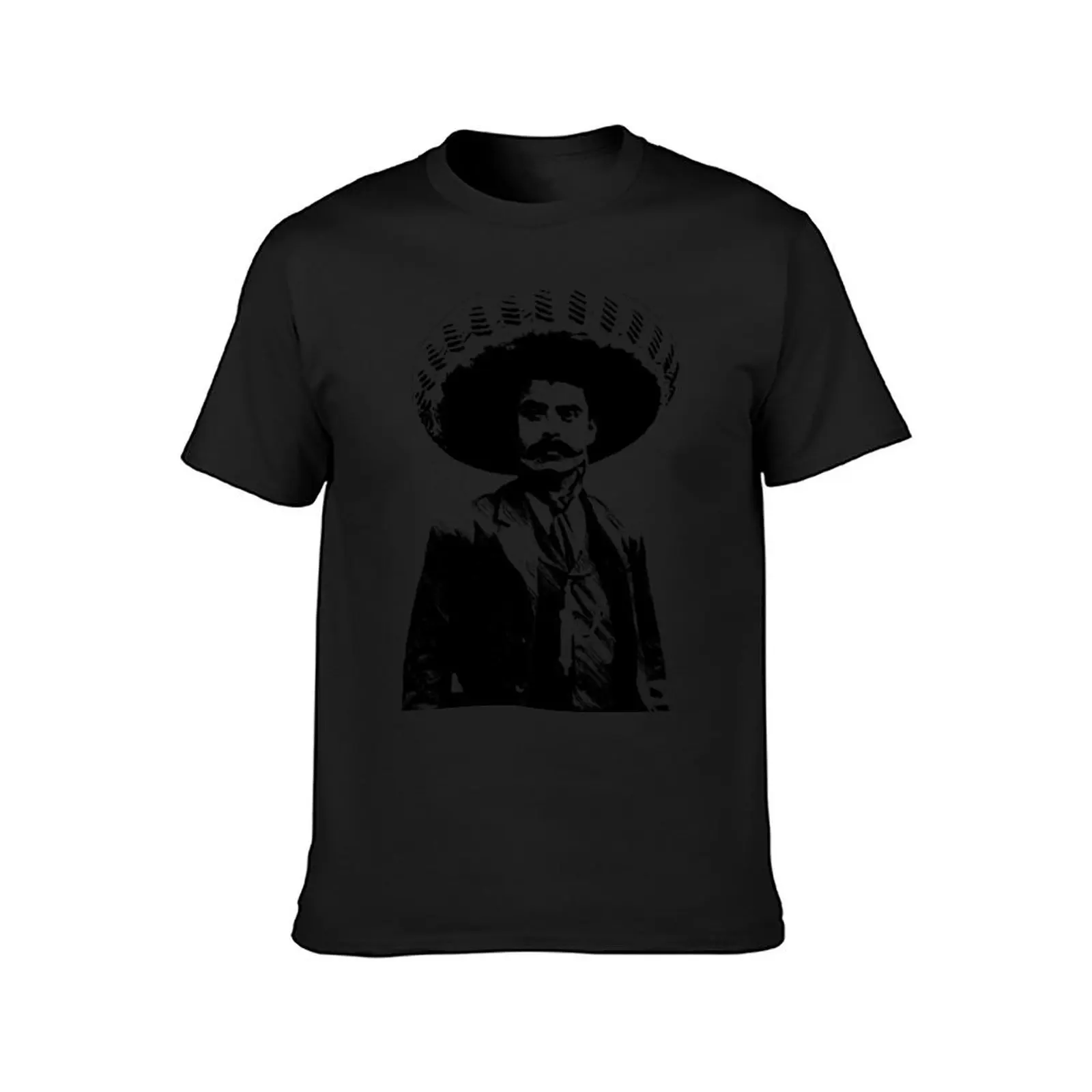 Emiliano Zapata - unichrome black T-Shirt blacks customs Men's t-shirts