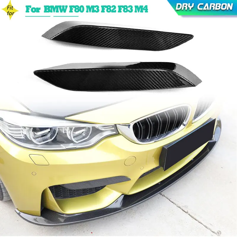 

Prepreg Dry Carbon Car Front Bumper UP Splitters for BMW F80 M3 F82 F83 M4 Sedan Coupe 2014-2018 Front Splitter Fins Body Kits