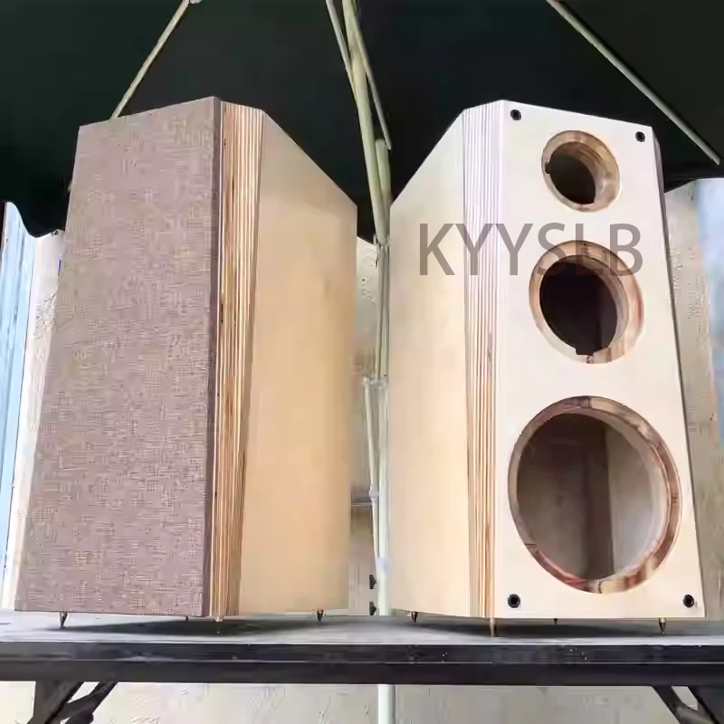 KYYSLB DIY заказ 6,5-дюймовый 8-дюймовый трехходовой Hi-Fi динамик из цельного дерева для книжной полки импортная березовая фанера