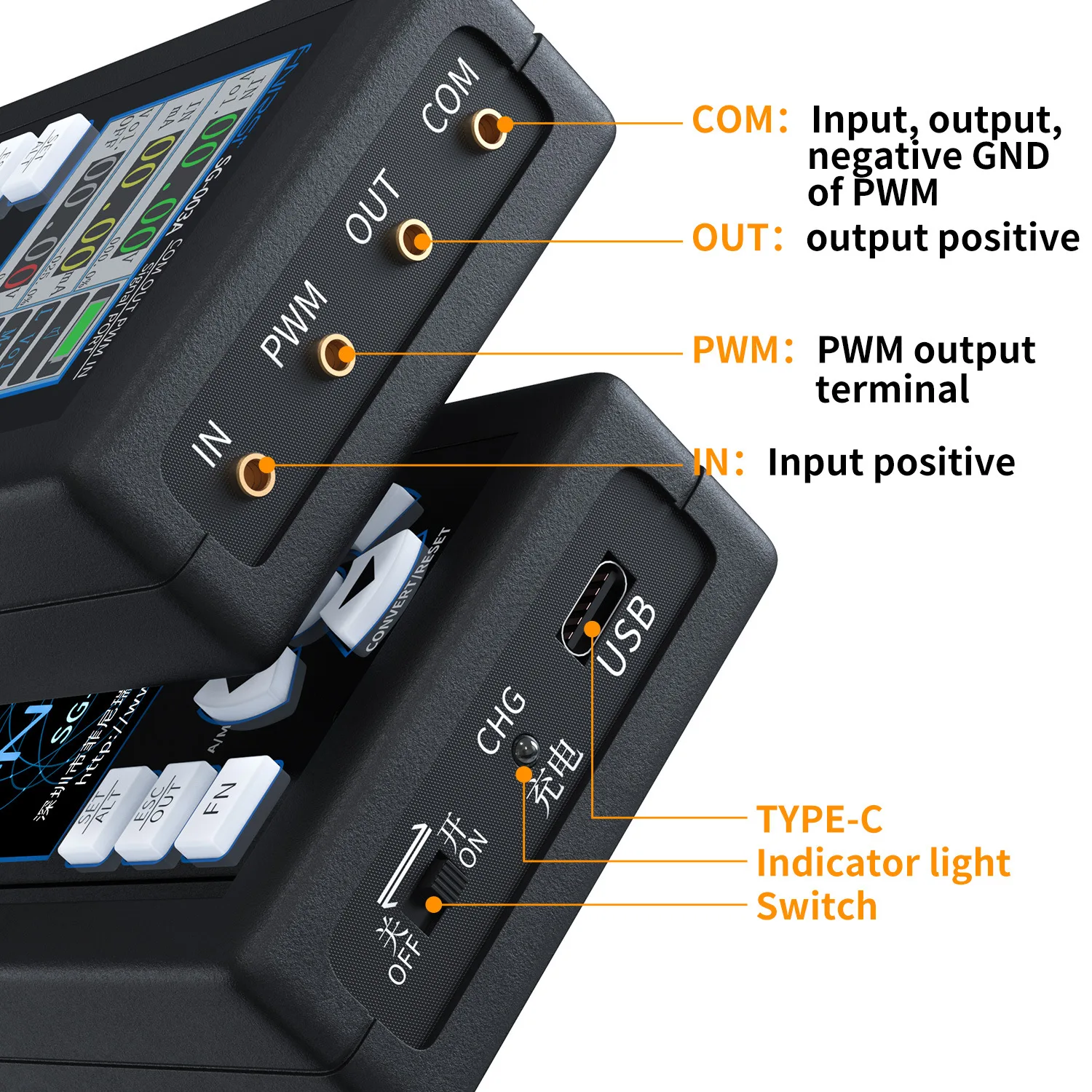 PWM signal generator 0-20mA/0-10V voltage and current analog signal source handheld process calibrator