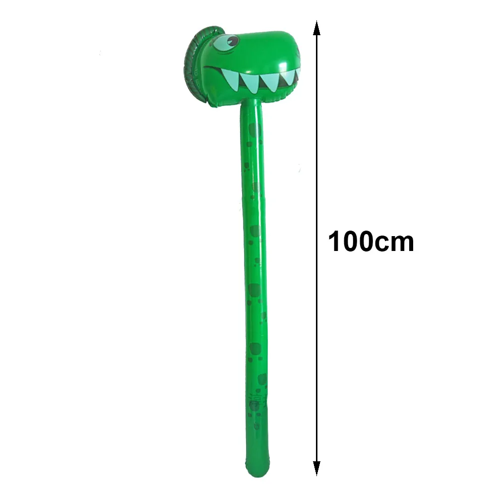 Catoon Animals Inflatable Stick Farm Animals Pig Bunny Horse Jungle Animals Inflatable Stick Balloons Kids Toy Birthday Gift