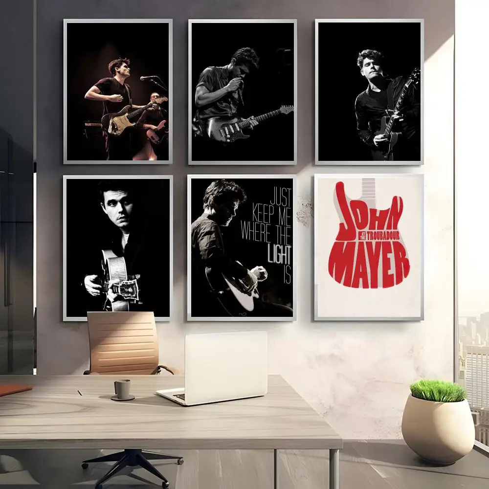 Smooth Soulful Singer J-John Mayer Continuum Poster HD art sticky wall waterproof home bedroom bar aesthetic decoration