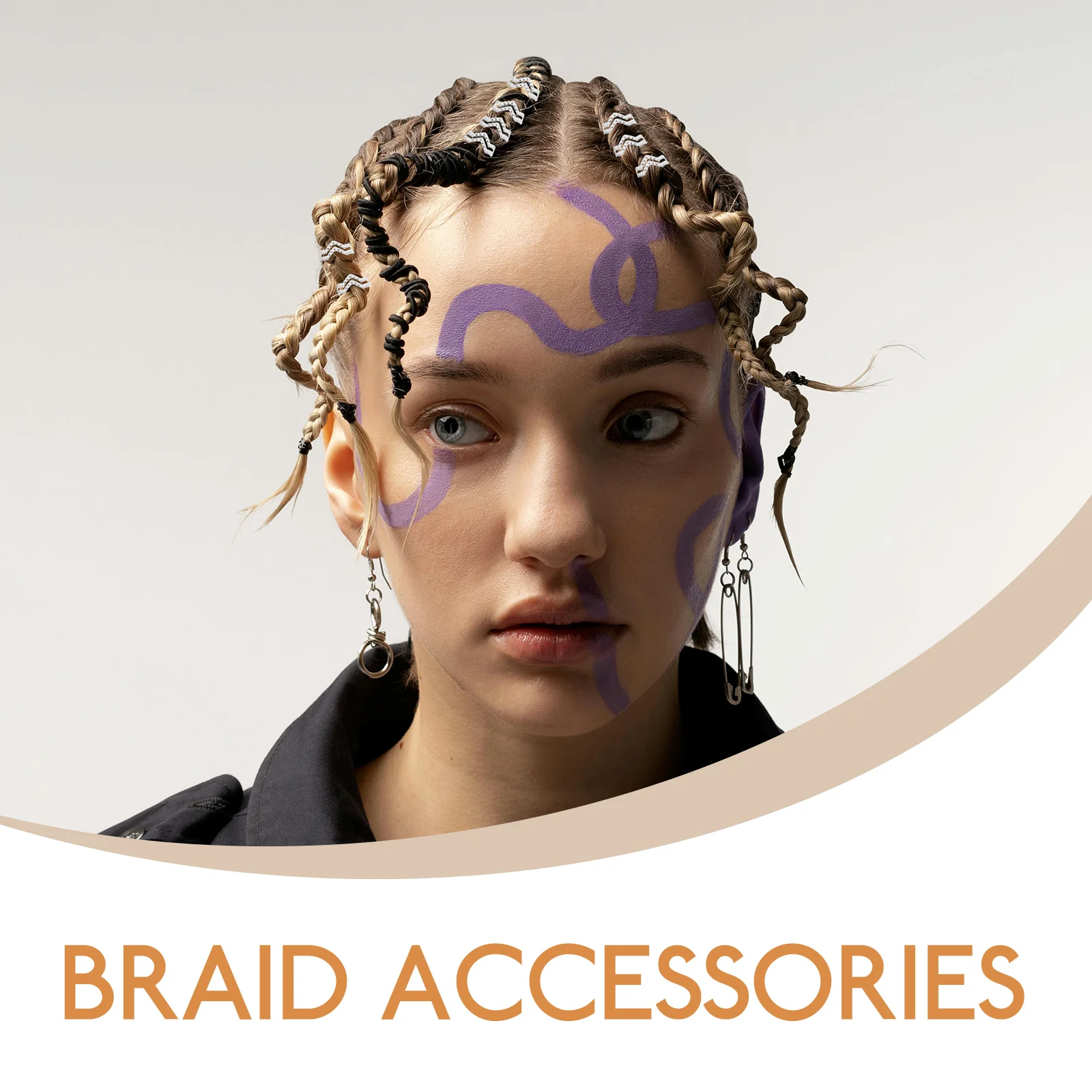 

100 Pcs Hair Extensions Buckle Girls Accessories Simple Dreadlock Iron Braiding Braids