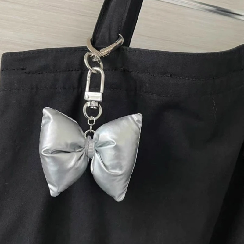 Delicate Bowknot Keychain Bag Pendant Multifunctional Bag Charm Sweet Keychain Fashion Keyrings Suitable for Key and Bag