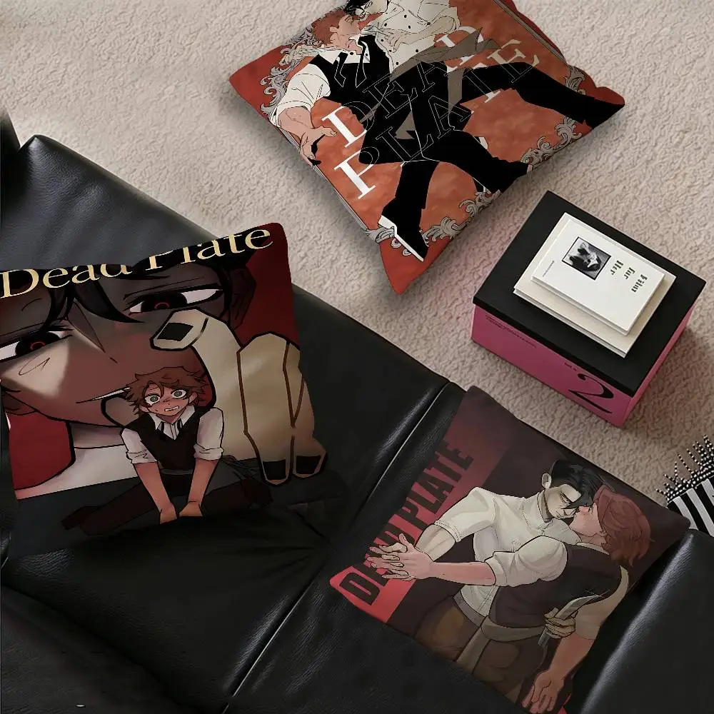 Vincent Rody Dead P-Plates Pillow Covers Cartoon Sofa Decorative Home Double-sided Printing Short Plush Cute Cushion Cover