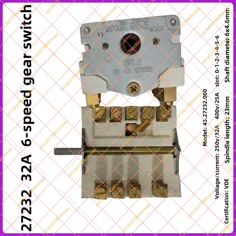 Cooktop Control Switch 43.27232.000 4327232000 Gear Switch for EGO Electric Stove Replace
