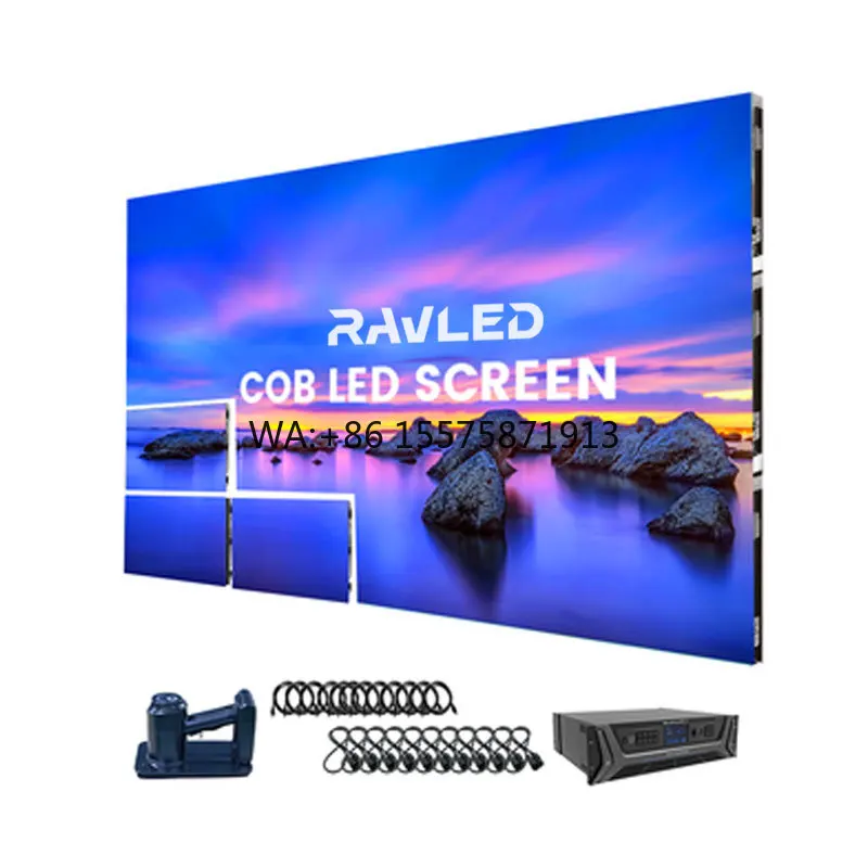 New Indoor UHD All-in-One LED Video Wall Full Color COB P0.9 P1.25 Mini Pixel Pitch 2K 4K 8K 16:9 Aspect Ratio
