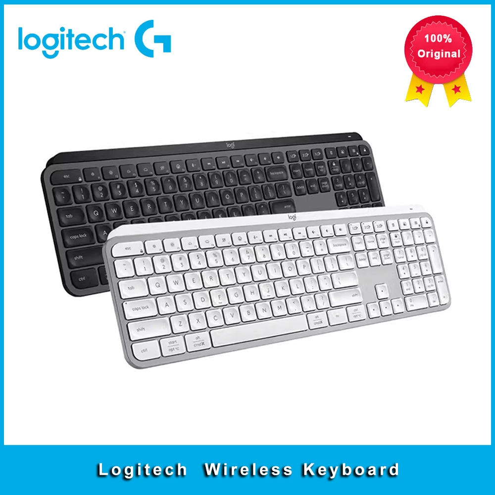 Logitech MX Keys S Wireless Keyboard Bluetooth Office 104 Key Charging Backlit Ultra-thin Mute Portable Business For PC Laptop