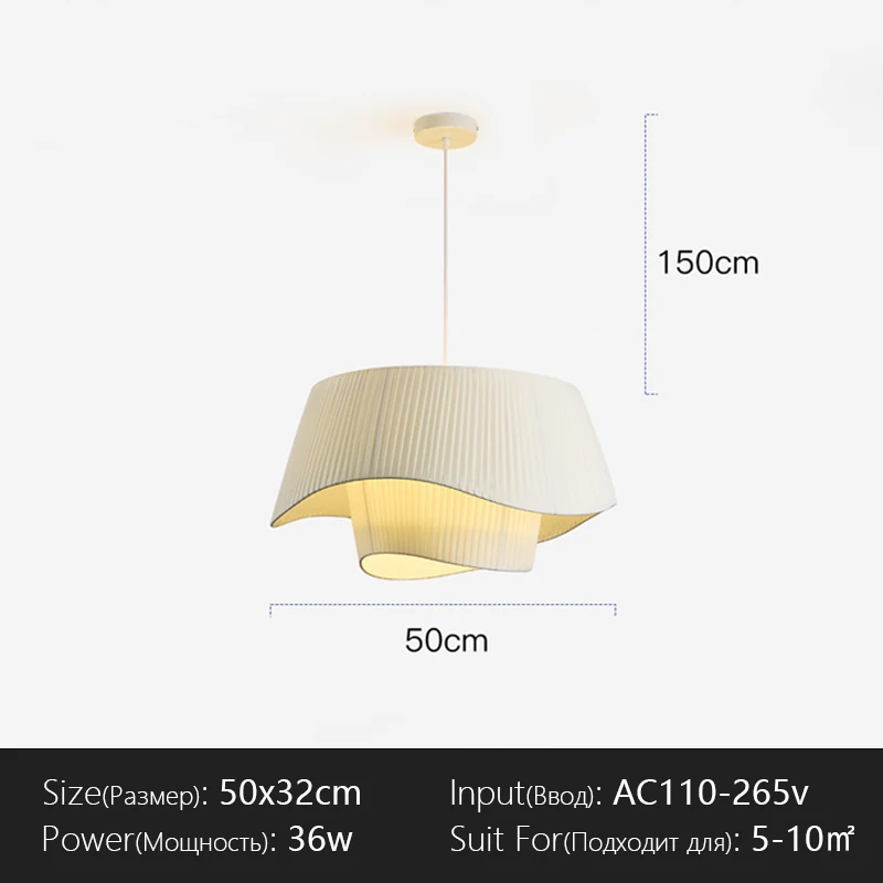 Denmark Designer Zijden Hanglamp Woonkamer Hotelhal Restaurant Hanglamp Woningdecoratie Led Verlichting Fabriek Directe Verkoop