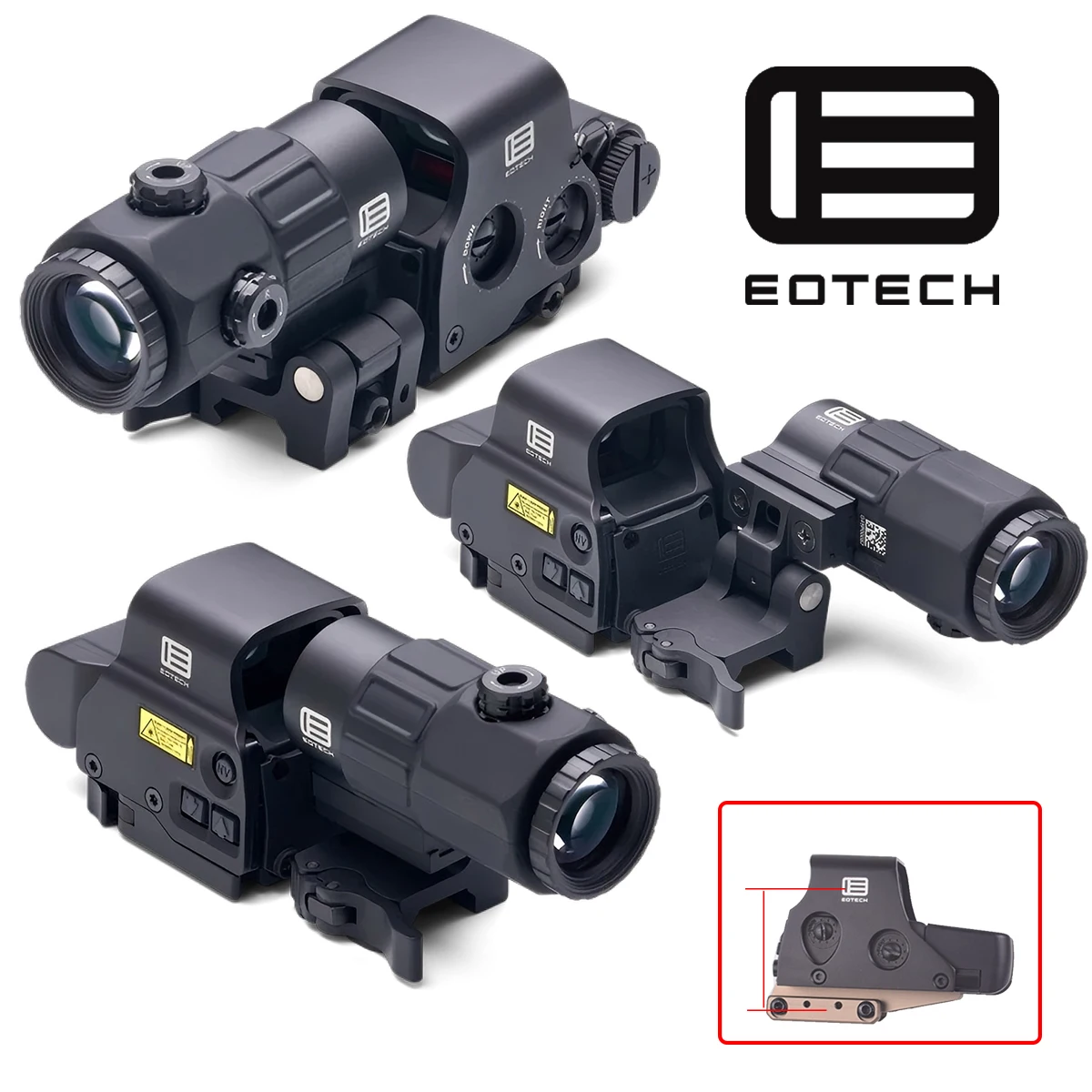 

2.26" Riser Mount High-strength CNC Metal Support Heightening Base For EOTECH G33 G43 G45 558 Red Dot Sight UNITY Riser Mount