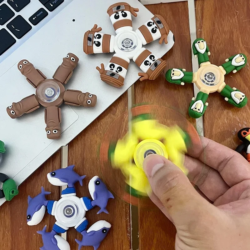 Italian Brainrot Toys Tun Tung Sahur Tralalero Tralala Ballerina Cappuccina Fidget Spinner Cappuccino Assassino Toy For Adults