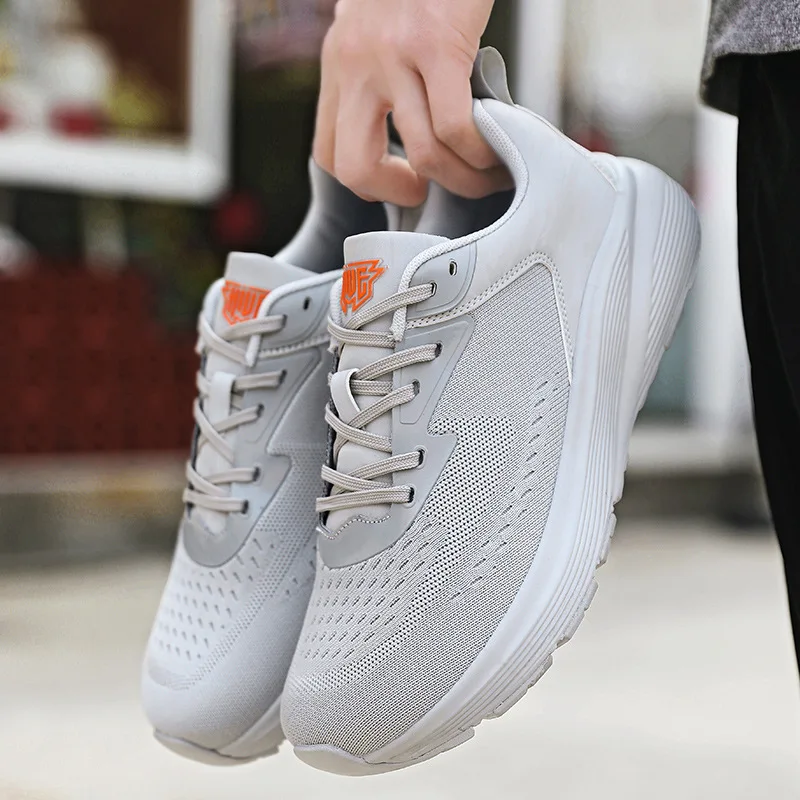 Summer Men's Sneakers Fashion Wide Barefoot Shoes Mesh Non-slip Breathable Outdoor Running Shoe Soft Sole Plus Size Men Shoes