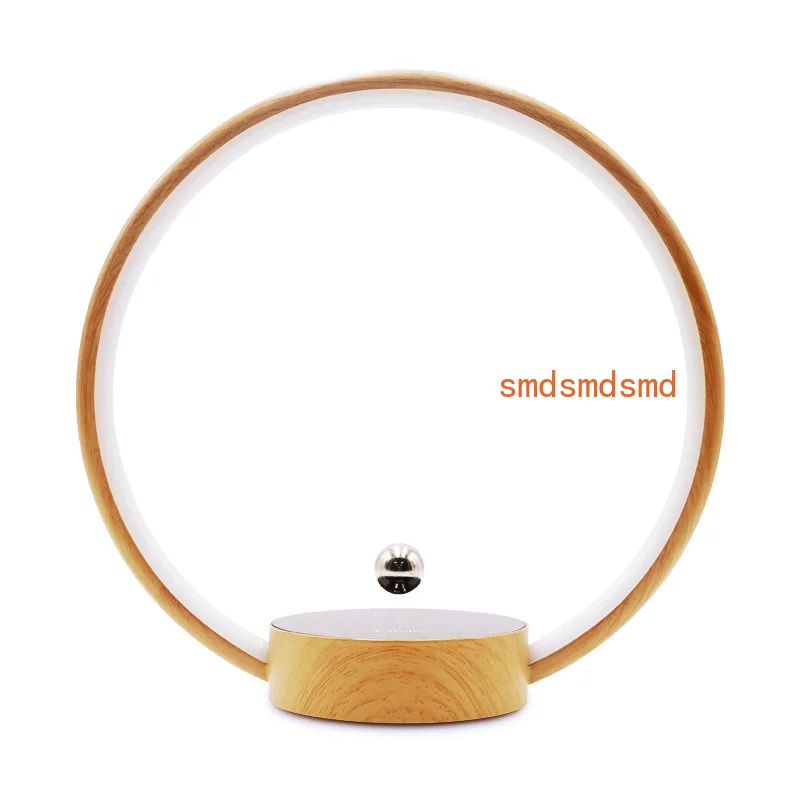 Wind Maglev Ring Light Creative Gift Home Light Luxury Ornament Switch Balance Table Lamp